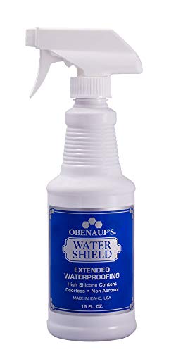 Obenauf's Water Shield Odorless Waterproofing Spray for Fabrics and Leather (16oz Bottle)