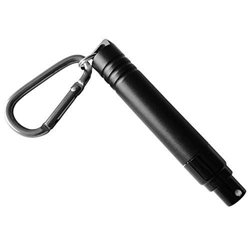 Silipac EDC Pocket Pump Hand Spray Compact Aircraft Aluminum Bottle with Carabiner for Keychain Refillable Mini Travel Size