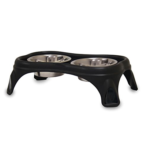 Our Pets Elevated Bone Feeder Raised Dog Bowls (Dog Feeding Station with Elevated Dog Bowls-Four Different 4”,8”,12” & 16') [Stainless Steel Dog Food Bowl & Dog Water Bowl]