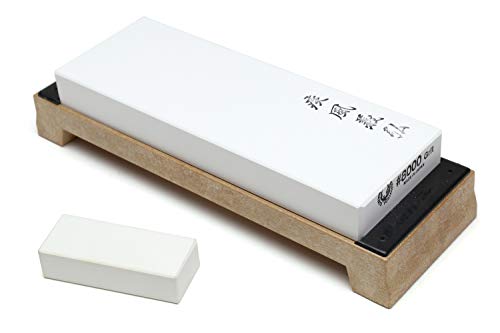 Yoshihiro Professional Grade Toishi Japanese Whetstone Knife Sharpener Water Stones (#8000 grit)