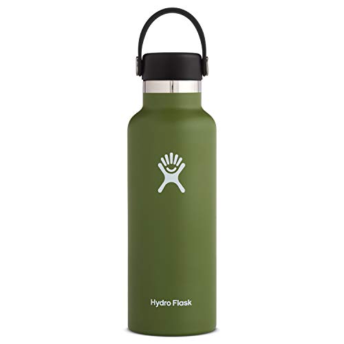 Hydro Flask Standard Mouth Water Bottle, Flex Cap - 24 oz, Olive