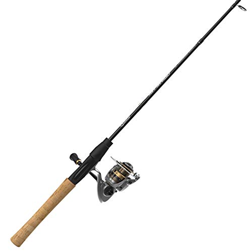 Quantum Strategy Spinning Reel and 2-Piece Fishing Rod Combo, IM7 Graphite Rod with Cork Handle, Continuous Anti-Reverse Clutch Fishing Reel