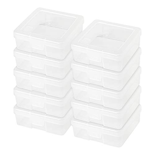 IRIS USA Small Modular Supply Case, 10 Pack, Clear 585170