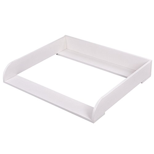 Costzon 35' Changing Table Top Dresser Infant Baby Nursery Diaper Station Kit (White)