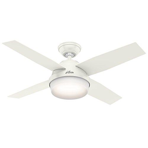 Hunter Fan Company 59246 44' Indoor Dempsey Ceiling Fan with Light, White