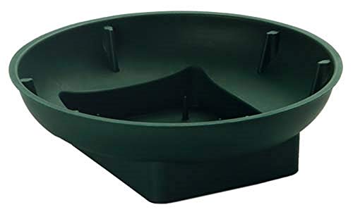 Floral Supply Online - Green Design Bowls for Flower Arrangements, Centerpieces, and Holiday Decorating. (6' Green, 12 Bowls)