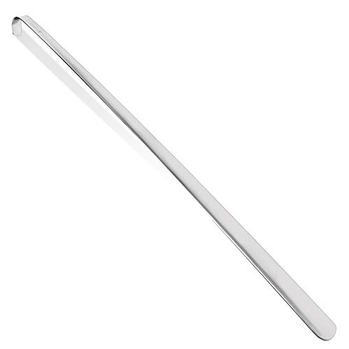 Extra Long Metal Handled Shoe Horn (Heavy Duty) 31-inch Steel Shoehorn for Boots and Shoes by Comfy Clothiers