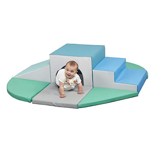 ECR4Kids SoftZone Lincoln Tunnel Foam Climber - Indoor Active Play Structure for Toddlers and Kids - Soft Foam Play Set, Contemporary