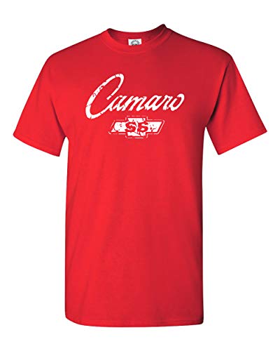 Chevy Camaro SS Classic American Muscle Car T Shirt Adult Sizes S-3X Various (2XL, Red)