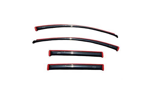 Auto Ventshade 194141 In-Channel Ventvisor Side Window Deflector, 4-Piece Set for 2007-2014 Ford Edge, 2007-2015 Lincoln MKX