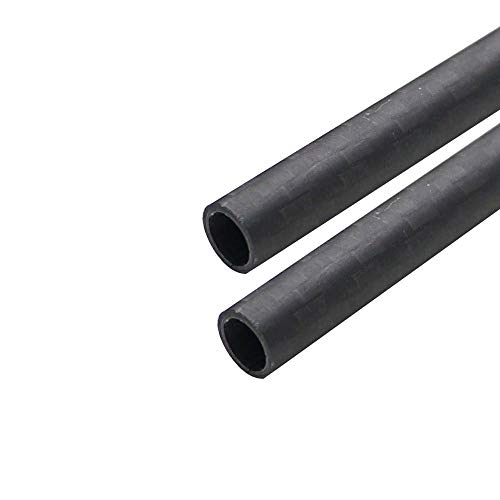 ARRIS 6mm 4mm x 8mm x 500mm 3K Roll Wrapped 100% Carbon Fiber Tube Matt Surface (2 PCS)