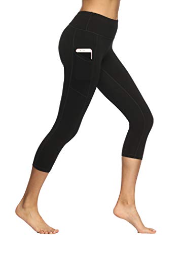 Fengbay High Waist Yoga Pants, Pocket Yoga Pants Tummy Control Workout Running 4 Way Stretch Yoga Leggings