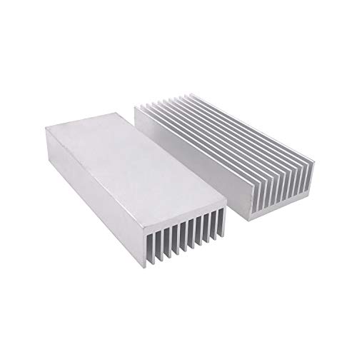 Awxlumv 2 Pcs Aluminum Chipset Heatsink 100 x 40 x 20MM/ 3.93 x 1.57x 0.79 inch Diffusion Cooling Fin Comb Heat Sink Cooler