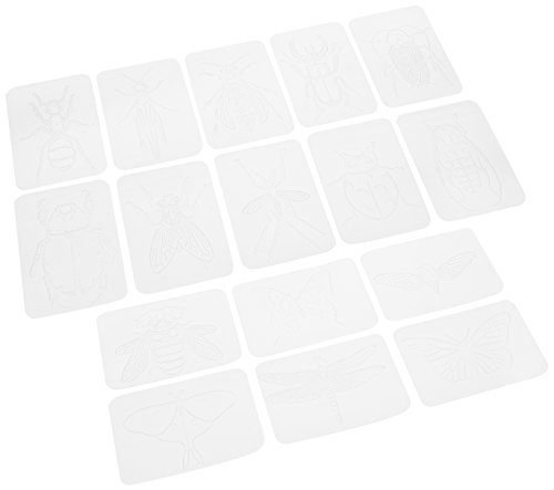 Rubbing Plates - True Insects; Set of 16; no. R-5803(Colors May Vary)