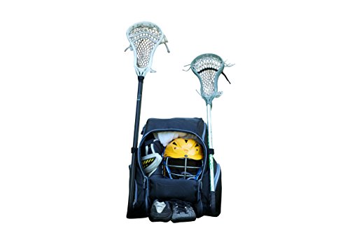 Throwback Gametime Pack XL - Large Lacrosse Backpack & Field Hockey Bag with Cooler - Perfect for Multi-Sport Athletes - Includes Racquet Holder for Tennis, Racquetball + Separate Shoe Compartment