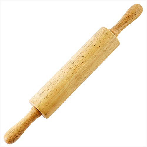 HelferX 17.6'' Long Wooden Rolling Pin