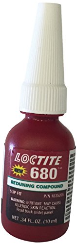 Loctite 680 442-68015 10ml Retaining Compound, High Strength and Viscosity, Green Color