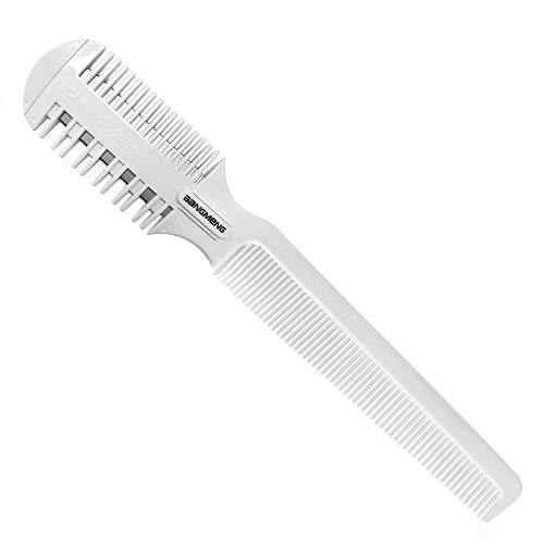 BANGMENG Hair Cutter Comb,Shaper Hair Razor With Comb,Split Ends Hair Trimmer Styler,Double Edge Razor Blades For Thin & Thick Hair Cutting and Styling, Extra 5 Blades Included.