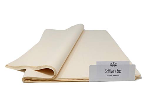 ColorsOfRainbow | Soft Ivory Birch | 96 Sheets | 15 Inch x 20 Inch | Gift Wrapping Tissue Paper for Gift Bags, Paper Flower, Party Decoration