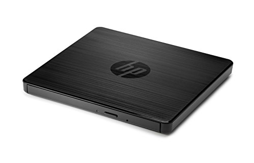 HP External Portable Slim Design CD/DVD RW Write/Read Drive, USB, Black (F2B56AA)