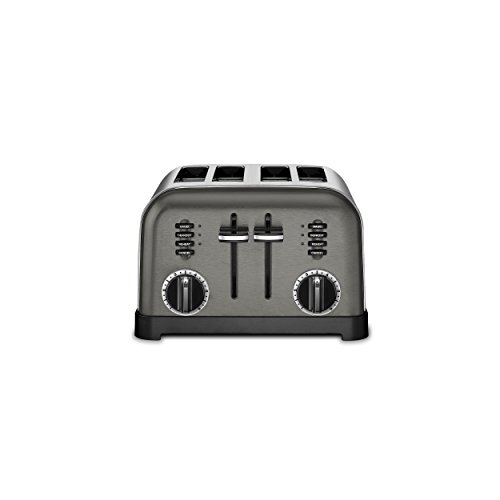 Cuisinart CPT-180BKS Metal Classic Toaster, 4-Slice, Black Stainless