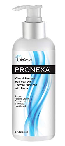 Hairgenics Pronexa Clinical Strength Hair Growth & Regrowth Therapy Hair Loss Shampoo With Biotin, Collagen, and DHT Blockers for Thinning Hair, 8 fl. oz.