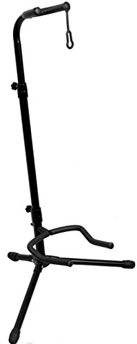 ChromaCast Upright Guitar Stand 2-Tier Adjustable, Extended Height-Fits Acoustic, Electric, Bass, and Extreme Body Shaped Guitars