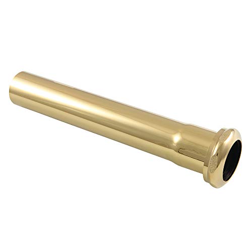 Kingston Brass EVP1002 Century 8-Inch X 1-1/4 Inch O.D Slip Joint Extension Tube, Polished Brass