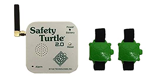 Safety Turtle New 2.0 Pet Immersion Pool/Water Alarm Kit - 2 Petbands