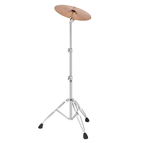 Starfavor Straight Cymbal Stand Double Braced Support Adjustable Height 22'-49'