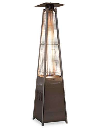 Wilson & Fisher 7ft. Stainless Steel Outdoor Gas Pyramid Patio Heater Perfect for Decks, patios, Restaurants 42,000 BTU