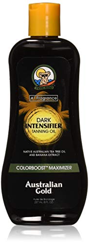 Australian Gold Dark Intensifier Tanning Oil, 8 Ounce | Colorboost Maximizer