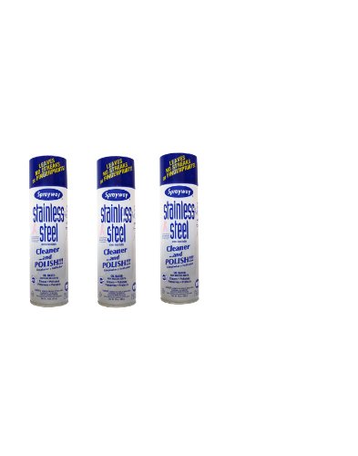 Sprayway Stainless Steel Cleaner 3Pk 15oz Cans
