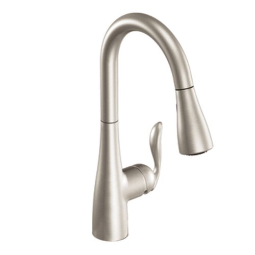 Moen 7594SRS Arbor One-Handle Pulldown Kitchen Faucet Featuring Power Boost and Reflex, Spot Resist Stainless