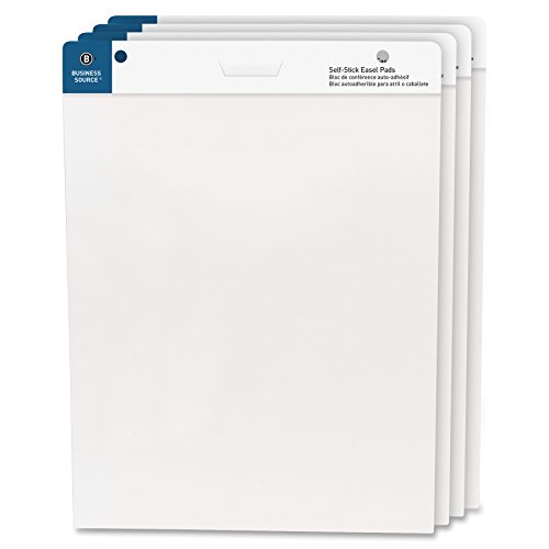 Business Source 25'x30' Self-Stick Easel Pads, 4/Pack (38592)