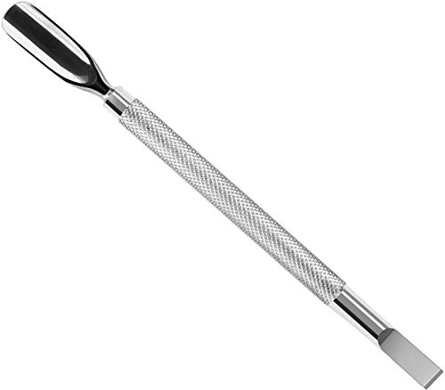 Cuticle Pusher and Spoon Nail Cleaner - Professional Grade Stainless Steel Cuticle Remover and Cutter - Durable Manicure and Pedicure Tool - for Fingernails and Toenails - by Utopia Care