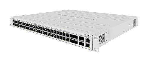MikroTik CRS354-48P-4S+2Q+RM Switch has 48 x 1G RJ45 Ports and 4 x 10G SFP+ Ports. 2 x 40G QSFP+ Ports for Extremely Fast Fiber Connections or Linking with Other 40 Gbps Devices