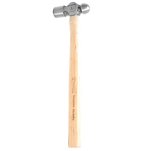 GreatNeck BP8 Ball Peen Hammer, 8 Ounce | Use to Bend Sheet Metal, or with Chisels to Shape or Puncture Metal | Wood Handle Dulls Vibrations from Hammer Strikes for a More Comfortable Strike