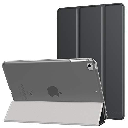 MoKo Case Fit iPad Mini 4 - Slim Lightweight Smart Shell Stand Cover with Translucent Frosted Back Protector Fit iPad Mini 4 7.9 inch 2015 Release Tablet, Space Gray (with Auto Wake/Sleep)