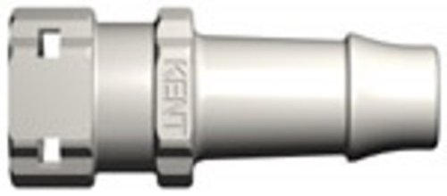 Kent Systems 3AY232-N01 White Nylon Collection, 3 Triggering Open Flow Tube Fitting, Quick Coupling, 1/2' Female Barbed