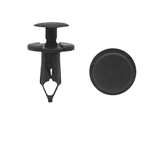 uxcell 45 Pcs 9mm Hole Black Plastic Push in Rivet Car Door Panel Retainer Clips