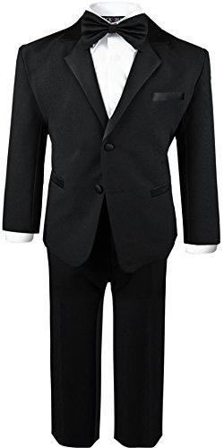 Boys Infant and Toddlers Black Tuxedo Size 2T