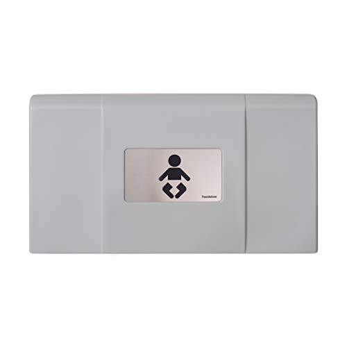 Foundations Ultra 200-EH Horizontal Wall-Mounted Baby Changing Station, Gray/Stainless