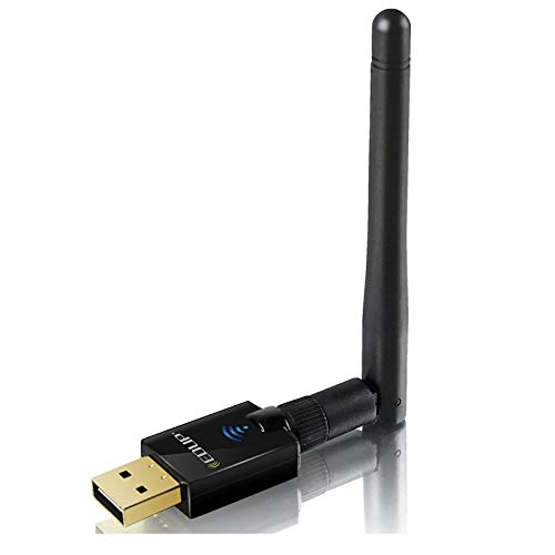 USB Wifi Adapter 600Mbps USB 2.0 Wifi Dongle 802.11 AC Wireless Network Adapter with Dual Band 2.4GHz/150Mbps+5Ghz/433Mbps 2DBI High Gain Antenna for Desktop Windows XP/Vista/7/8.1/10 Mac 10.7-10.15