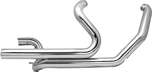 S&S Cycle Power Tune Dual Head Pipes - Chrome Compatible for Harley-Davidson FLT 95-08