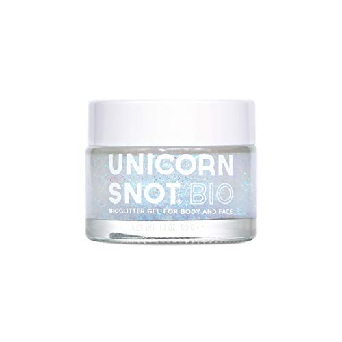 Unicorn Snot Biodegradable Holographic Body Glitter Gel - Vegan & Cruelty Free, Perfect for Festival, Rave, Halloween, Costume 1.6oz (BIO Glitter Gel)