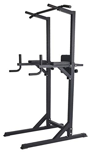 Livebest Power Tower Heavy Duty Adjustable Pull Up Bar Tower Multi-Function Strength Training Dip Stand Workout Station Fitness Equipment for Home Gym …