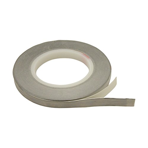 JVCC LF-5A Lead Foil Tape with Acrylic Adhesive, -30 to 275 Degree F, 6.5 mil Thick, 36 yards Length x 1/2' Width, Silver