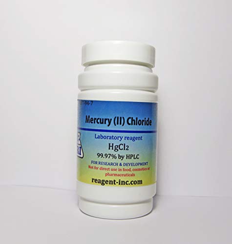 Mercury (II) Chloride, 99.97%, Analytical Reagent (ACS), 50 g