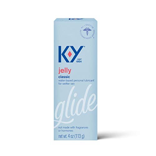 K-Y Jelly Premium Water Based Lube- Personal Lubricant Safe To Use With Latex Condoms, Devices, Sex Toys and Vibrators, 4 oz.